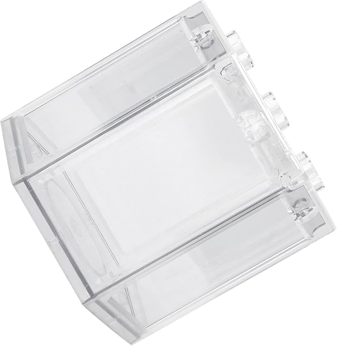 Fydun Betta Aquarium S R Kits, Small Fish Hex Shape Superimposable Portable Kits, No Clean Aquariums Mini for Office DecorationBlack Corners Clear Loving Kids Lovers Decoration (Clear)