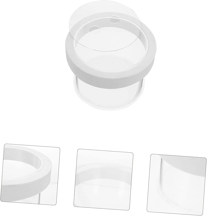 NOLITOY 2pcs Fish Box Floating Aquarium Breeding Box Transparent Fish Separator Cups for Fry Hatching and Home Aquariums