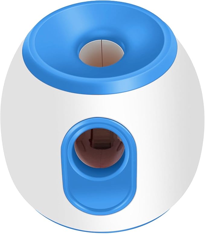 Automatic Ball Launcher for Dogs, Large Silent Dog Ball Thrower with Remote Control, 3 Adjustable Throwing Distances, Rechargeable, Durable, Indoor/Outdoor Use (Blue)