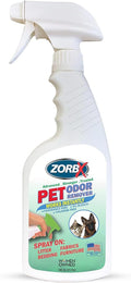 ZORBX Unscented Pet Odor Remover Spray 16 FL Oz - Perfume Free Strong Litter Odor Remover - Advanced Odor Control for Carpet, Bathroom & Urine Odors - Fast Acting Odor Remover Spray for Dogs & Cats