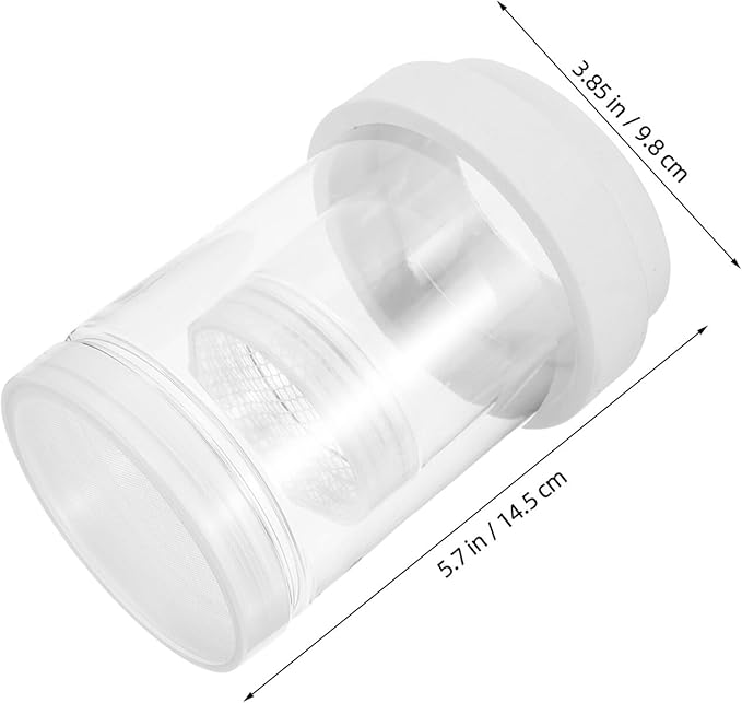 BESPORTBLE Small Floating Fish Breeding Box with Fine and Coarse Mesh Nets, Isolation Incubator Tank for Aquarium Fry and Shrimp Hatchery, White Set Suitable for Guppy and Betta Breeders