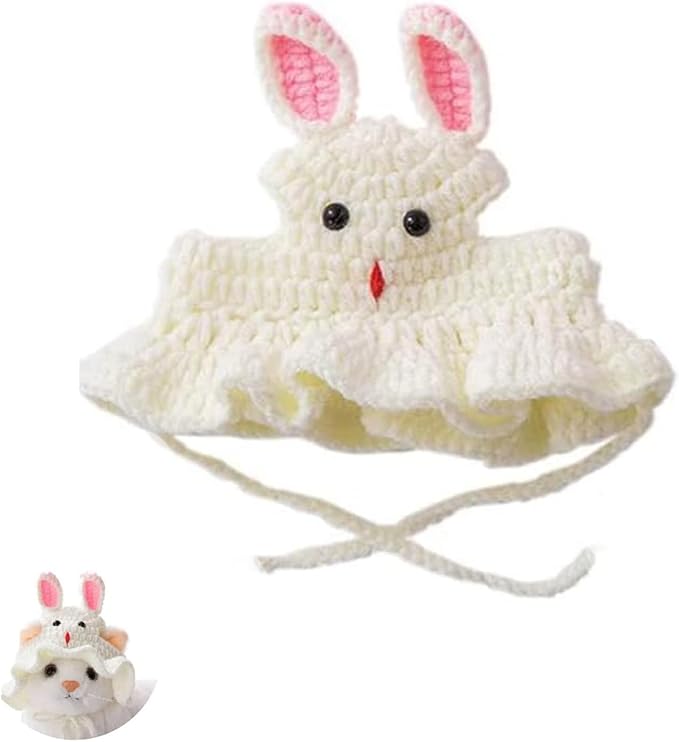 Cat Hat for Cats, Pet Cute Halloween Christmas Party Costume Accessories Headwear Comfortable for Puppy Cat Kitten Pet Puppies 11-14" Pet Hat (White)