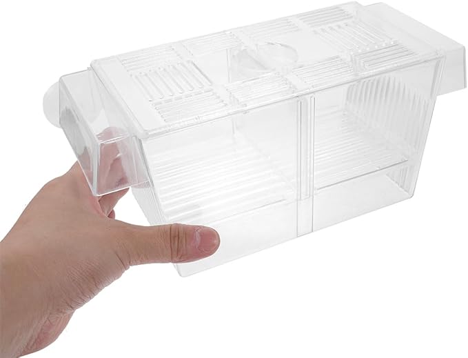 ERINGOGO 2pcs Fish Hatching Box Aquarium Divider Double-Layer Self-Floating Fish Breeding Tank Incubator for Fry