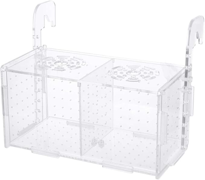 POPETPOP Fish Breeding Box - Box for Fish Tank Acrylic Acclimation Hatchery Incubator Aquarium for Small Shrimp