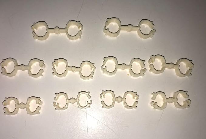 10 Conure Cockatiel Lovebird Splayed Leg Treatment Bracelet 10 Hobble Braces Bird Bands Leg Rings 5 mm, 6mm, 7mm