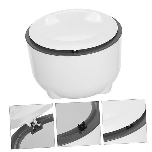 VANZACK 1set Sealed Cat Litter Disposal Bin Includes Replacement Bags Compact Trash Can for Pet Waste Stylish Design for Room Easy Litter Disposal