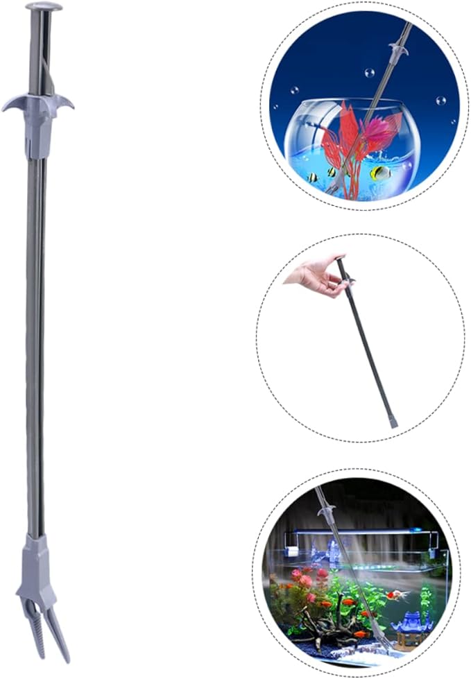 2pcs Aquatic Plant Tweezers Fish Tank Cleaning Tongs for Easy Maintenance Water Plants Tool Non-damaging Design for Aquariums