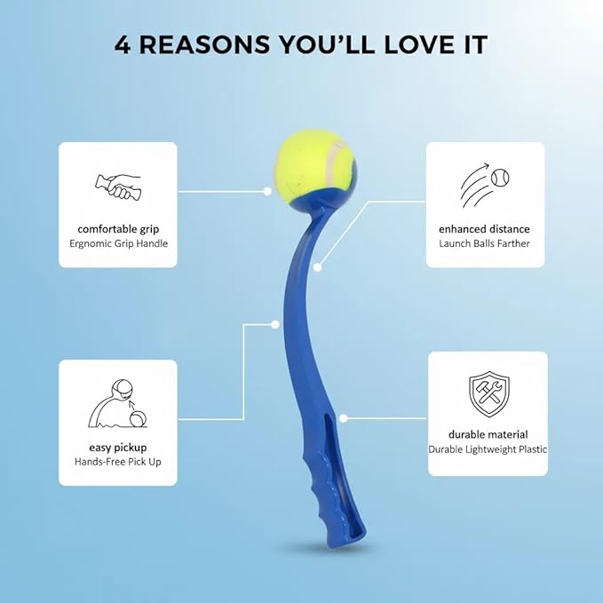 Dog Ball Thrower Launcher, Tennis Ball Launcher, Dog Ball Thrower Launcher and 2 Balls