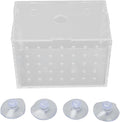 Fish Breeder Box, Aquarium Fish Breeding Box, High Transparency Acrylic Hatchery Incubator with Suction Cups for Baby Fish Shrimp Clownfish Isolation and Rearing (11 * 7 * 8CM)