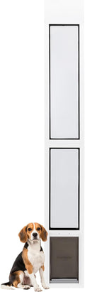 PetSafe Extreme Weather Sliding Glass Pet Door - Energy Efficient Entry for Dogs & Cats - Triple Flap with Magnetic Seal - Durable Aluminum Frame - Easy Install - Mediume