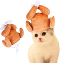 Thanksgiving Turkey Drumstick Hat for Cat, Pet Halloween Thanksgiving Turkey Costumes Dog Cat Ornament