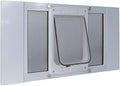 Ideal Pet Products Aluminum Sash Window Pet Door, Adjustable to Fit Window Widths from 33" to 38", Chubby Kat 7-1/2” x 10-1/2” Flap Size