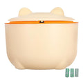 SUPVOX Enclosed Cat Litter Disposal Bin with Lid, Large Capacity Plastic Trash Bucket for Pet Waste, Includes 90 Drawstring Garbage Bags, Odor-Sealing Design for Bathroom and Home Use