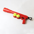 Dog Ball Launcher for Pet, Dog Ball Thrower Launcher with 2 Tennis Balls & Shoulder Strap, 23.4" Long-Range Ball Launcher Toy for All Dog Breeds, Red
