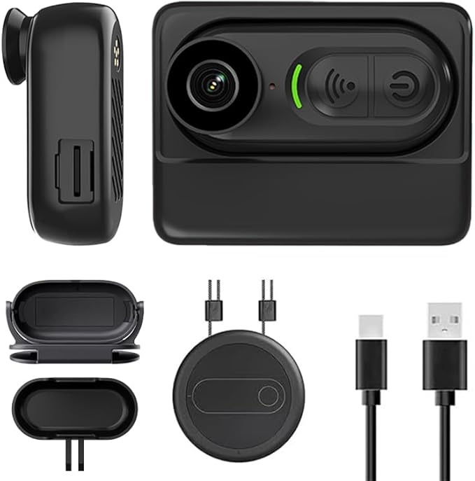 4K Pet Camera Real Video Record Photos with Phone App,Tiny Action Cameras for Dog and Cat,Pet Go Pro,Sport Cam