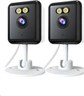 2pcs 5MP WiFi Camera,Cameras for Home Security with Night Vision,Pet Cameras with Phone App,2K Indoor Security Camera,Motion Detection,2-Way Audio,WiFi Home Camera,24/7 SD