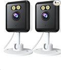 2pcs 5MP WiFi Camera,Cameras for Home Security with Night Vision,Pet Cameras with Phone App,2K Indoor Security Camera,Motion Detection,2-Way Audio,WiFi Home Camera,24/7 SD Card Storage (4)