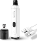 Pet Nail Grinder for Dogs - Quiet 2-Speed Type-C Rechargeable Dog Nail Trimmer, Low Noise Paw Grooming for Dogs & Cats (White)