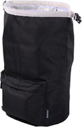 Bird Carrier Backpack, Portable Pet Travel Cage, Transport Bag for Parrots, Small Birds (Black, DFS)