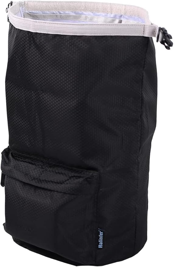 Bird Carrier Backpack, Portable Pet Travel Cage, Transport Bag for Parrots, Small Birds (Black, DFS)