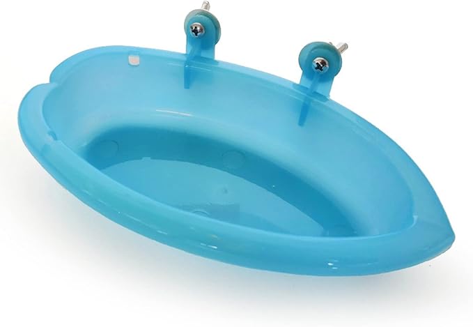 Bird Bathtub with Mirror Portable Bird Bath Bird Bathroom for Pet Parrots Bathing Tub Bath Box Bird Shower Bathtub Bird Cage Accessories (with Double Sided Mirror)