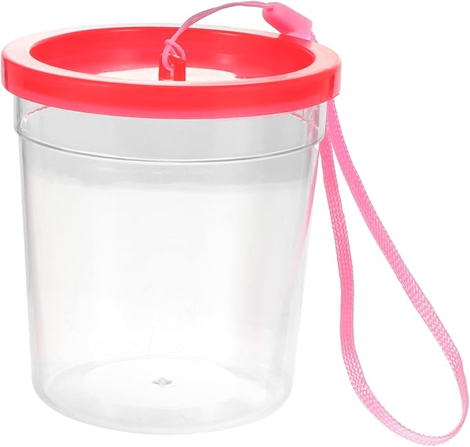 1pc Box Turtle Tank Mini Spider Habitat Pet Acrylic Nature Exploration Cage Mini Fish Fedding Cup Transparent Cup Reptile Pet Feeding Container Transport Vehicle Betta Fish Plastic