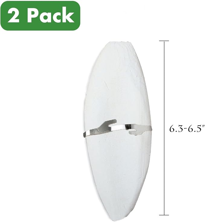 2 Pack Big Cuttlebones for Birds Parakeets Cockatiels African Greys All Parrots Tortoise Snails Animals, 6.3-6.5inch Large Cuttlefish Bones with Holder for Bird Cage