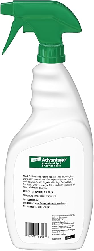 Bundle of Advantage Topical Cat Flea Treatment and Prevention for Small Cats 2-9 lbs. + Advantage Household Spot & Crevice Spray | Kills Fleas & Ticks & Bedbugs | 24 oz.