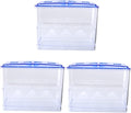 3 Pcs Small Fish Breeding Box - Freestanding Self-Floating Isolation Hatchery for Guppy and Fry in Aquarium
