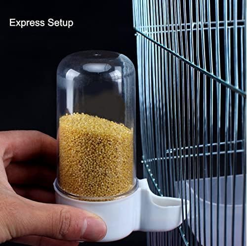 Yamibobo Bird Feeder Water Dispenser, 2PCS, Plastic, Automatic, Suitable for Cage, 200ml