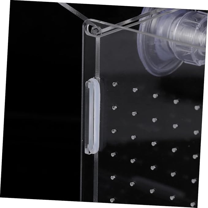 FRCOLOR Modern Fish Tank Isolation Box Clear Aquarium Breeding Box Suction Cup Ideal for Guppies and Betta