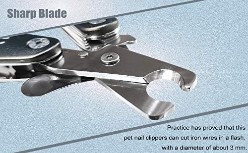 Best Dog Nail Trimmer for Anxiety Sensitive Dog, Silent Sharpest Smoothest Dog Nail Clippers for Thick Nails, Heavy Duty Professional Dog ToeNail Clipper, Build-in Comb & Nail File