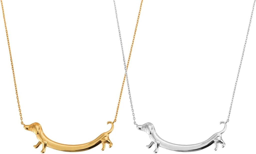 Dog Pendant Necklace Cute Dachshund Necklace Fashionable and Unique Neckchains Charming Dog Pendant Clavicular Chain Ornament for Dog Lovers