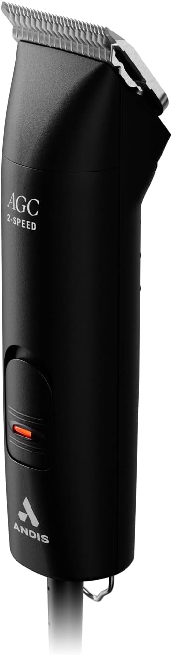 Andis 24675 UltraEdge 2-Speed Detachable Blade Pet/Dog Clipper – Runs Cool & Quiet, Designed with Two-Speed Rotary Motor & Shatter-Proof Housing - for All Coats & Breeds - 120 Volts, Black