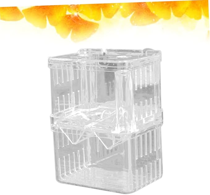 Guppy Breeder Box Fish Incubation Tank for Aquarium Live Guppy Fish Breeding Tank Safe Easy Cleaning