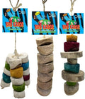 BIRD KABOB Fun Mix - 3 Pack - an All-Natural, Holistic, Veterinarian Recommended, Earth Friendly, shreddable Hanging Bird Toy Variety Pack of Chiquito, Original & Especial