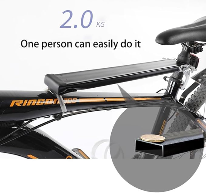 Bike Dog Carrier for Small Dogs – Quick Release Front Bicycle Pet Basket with Inner Safety Leash, Reinforced Support Bar, Fits Most Bikes & E-Bikes(Under 25 pounds)