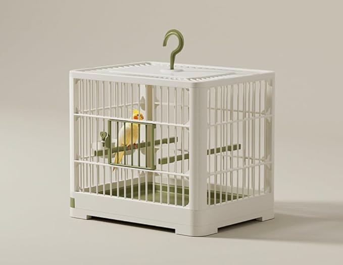 Small Bird Cage with Stand Bar and Feed Bowl, Parrot Cage Finch Cage, Macaw Conure Cockatiel Cockatoo Canaries Parakeets Cockatiels Budgie Parrotlet Pet House for Indoor and Outdoor.