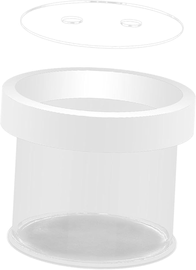 Fish Breeder Box Fish Tank Hatchery Floating Acrylic Transparent Fine Mesh Bottom Isolation Box Incubator for Baby Fish Betta, 12cmx10cm