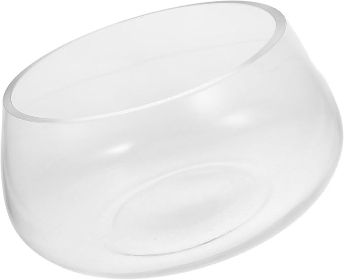 Milisten Thick Glass Turtle Bowl Aquarium Tank 20l Large Round Fish Bowl for Desktop Aquatic Landscaping and Hydroponic Plant Vase