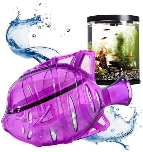 Aquarium Water Clarifier | Clear Cloudy Fish Tank Water Treatment, Safe for Freshwater & Saltwater Fish and Plants - Purple, 1 Pack