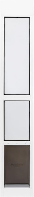 PetSafe Extreme Weather Sliding Glass Pet Door - Energy Efficient Entry for Dogs & Cats - Triple Flap with Magnetic Seal - Durable Aluminum Frame - Easy Install - Large