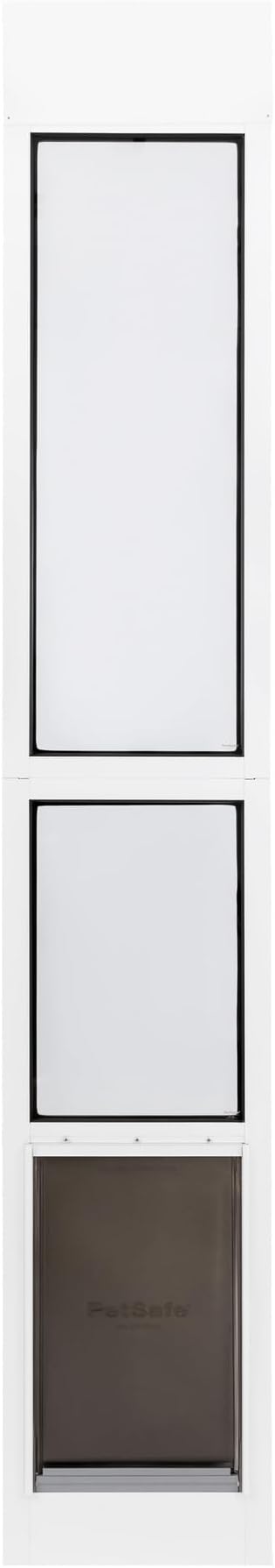 PetSafe Extreme Weather Sliding Glass Pet Door - Energy Efficient Entry for Dogs & Cats - Triple Flap with Magnetic Seal - Durable Aluminum Frame - Easy Install - Large