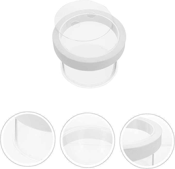 NOLITOY 2pcs Fish Box Floating Aquarium Breeding Box Transparent Fish Separator Cups for Fry Hatching and Home Aquariums