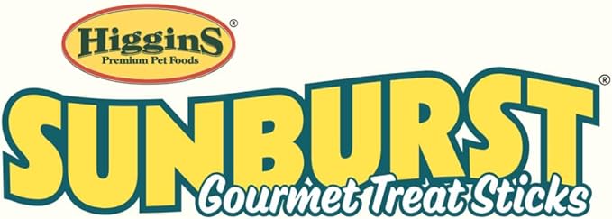 Higgins Sunburst Gourmet Conure, Cockatiel Treat Sticks Bundle | Sunburst Gourmet Conure, Cockatiel Nuts & Raisins Sticks 2pk & Mango & Rose HIPS Sticks 2pk.