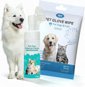 2-in-1 Pet Paw Cleaning Kit: No-Rinse Foam Cleaner & Pet Wipe Gloves, Foam Paw Scrubber for Dogs and Cats - Suitable for Small, Medium, Large Breeds, Puppies & Kittens with Dirty Paws