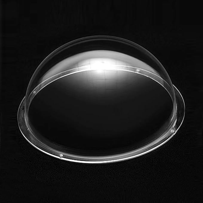 LOTOWELZON 5inch Acrylic Replacement Transparent Clear Camera Dome Cover Security Camera Housing Pet Dog Fence Window Skylight Window (ID130mm*H65mm/5.12 * 2.56in)