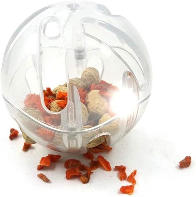 Parrot Creative Foraging Systems Foraging ball- Bird Intelligence Growth Cage Acrylic Box Toys (A)