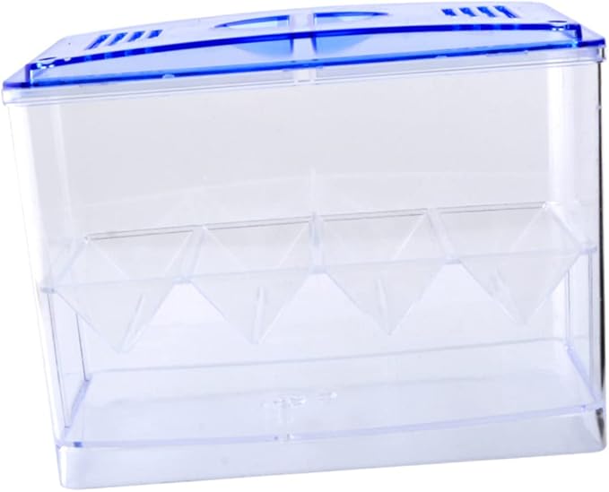 Happyyami 1pc Fish Hatching Isolation Box Freestanding Self-Floating Breeding Tank Design for Safe Fry Incubation and Enhanced Air Circulation