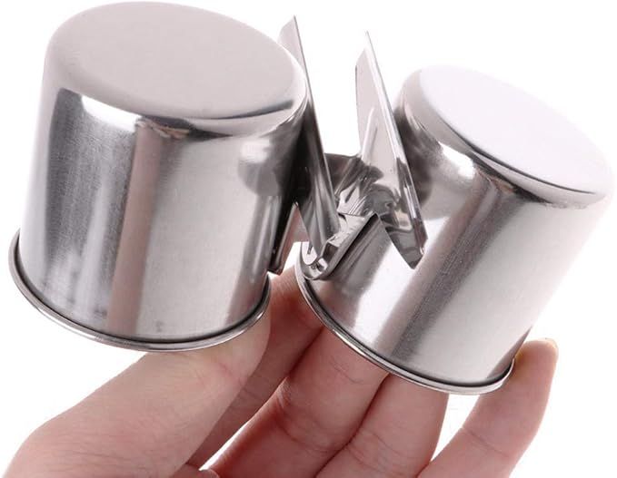 Bird Perch with Feeder CupsBowls Stainless Steel Odorless with Holder Hanger for Outside Durable Water Food Dispenser for Parakeet Cockatiel Conure African Grey Macaw Cage Accessories (A-18CM)